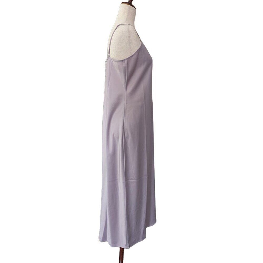 NWT Banana Republic Lavender V-neck Midi Length Slip Dress - Picture 6 of 13